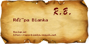 Répa Bianka névjegykártya