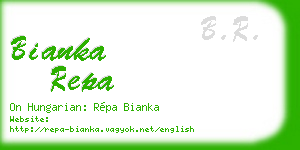 bianka repa business card