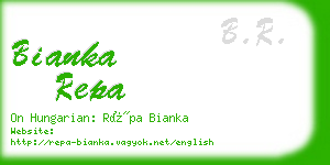 bianka repa business card